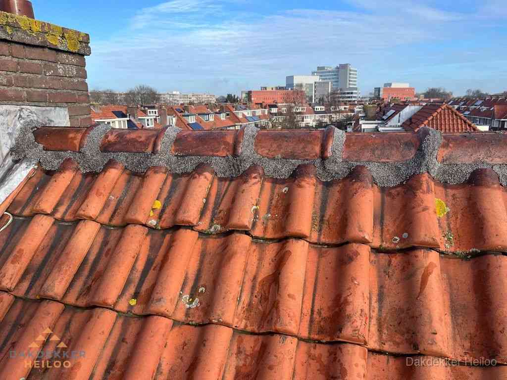 Nieuw bitumen plat dak met uitzicht over woonwijk in Heiloo Nieuw bitumen plat dak met uitzicht over woonwijk in Heiloo