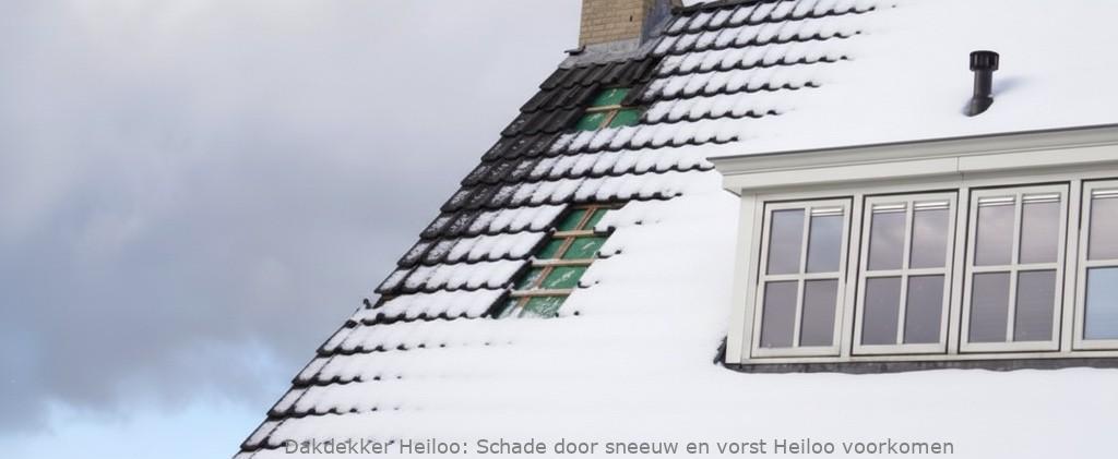 Schade door sneeuw en vorst Heiloo voorkomen